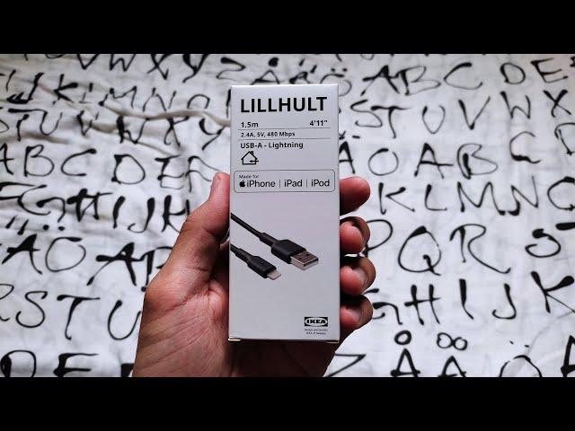 Unboxing Ikea LILLHULT USB-A To Lightning Cable 2024