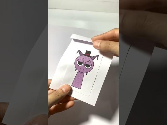 How to make Sprunki paper craft? #diy #sprunki #papercraft