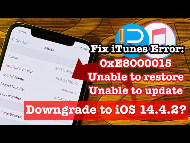 Downgrade iOS 15 to iOS 14 without iTunes - Fix All Errors