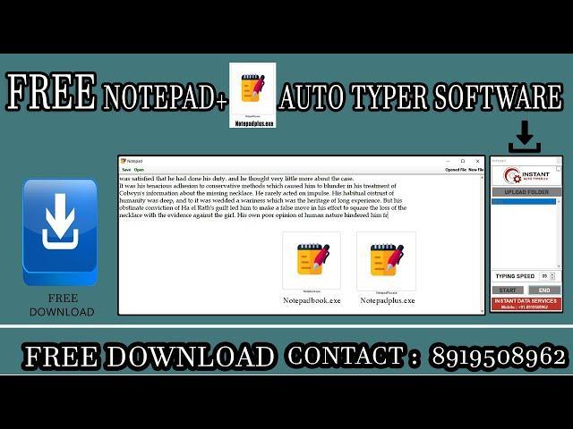 How to Download free Auto typer software \ Free auto typer for data entry software