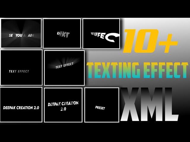 10 + Texting Effect XML FILE Discription Me Hai | Present Alight Motion | Texting Animations