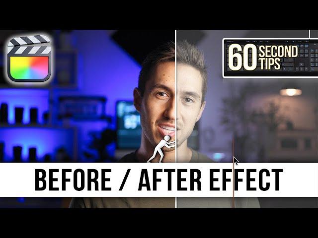 How to do the 'Before/After' Color Grade Effect | FINAL CUT FRIDAYS | 60 Second Final Cut Pro Tips