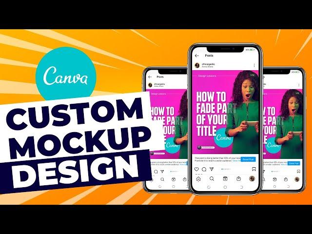 Design a Phone Mockup in Canva - African Geek | Canva Tutorial for Beginners