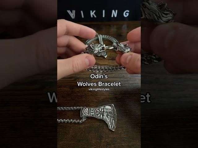 Norse Bracelet Inspired by the Wolves of Odin (Geri & Freki) #shorts