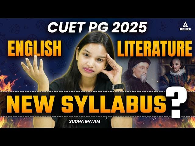 CUET PG English Literature Syllabus 2025  New MA English Syllabus