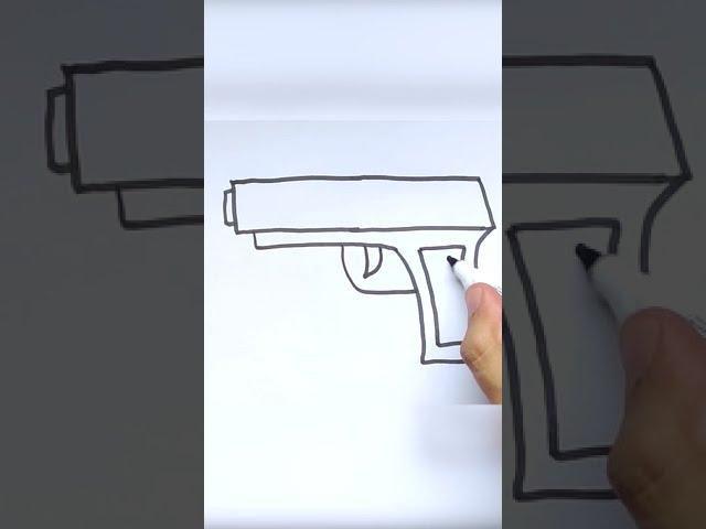 It's easy to draw a GUN
