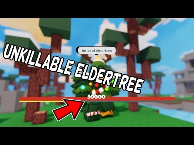 The new ELDERTREE BUFF makes me UNKILLABLE (Roblox BedWars)