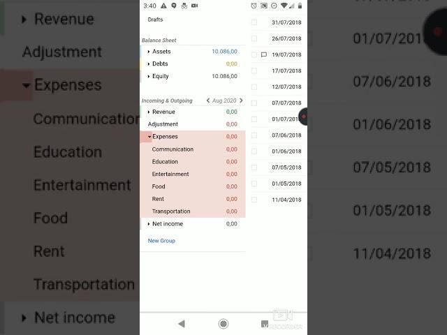 Bkper for keeping personal and business finances separate.