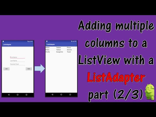 Adding multiple columns to your ListView (part 2/3)