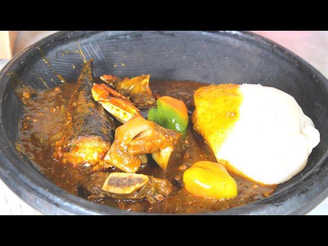 HOW TO MAKE AFRICAN SLIMY OKRA SAUCE WITH BANKU