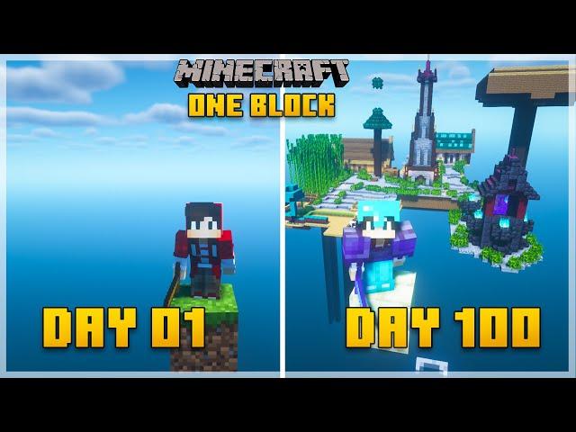 I Survived 100 Days on ONE BLOCK Minecraft ( Hindi ) | Samcraft Hindi