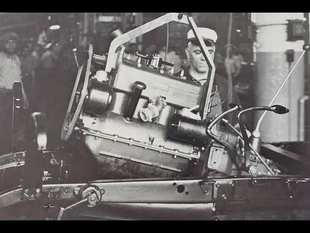 How The Model A Ford Engine Was Built; The Engine Assembly Line 1928 1931