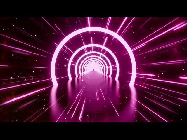 4K Abstract VJ Motion Background || Neon Effect Light Tunnel Free Animation | Futuristic Video 2025