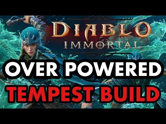 UNSTOPPABLE GOD TIER TEMPEST, ANTI STUN, SUPER FAST, TANK ASSASSIN BUILD  DIABLO IMMORTAL