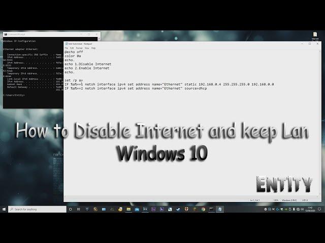 How to Disable Internet and Keep Lan Working (Windows 10)