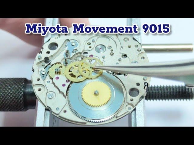 how to service Automatic miyota movement 9015 Assembly and disassembly Tutorial #automatic