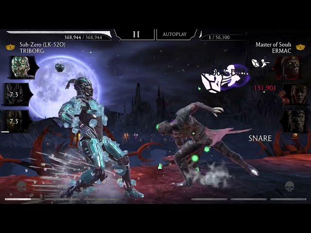 Only In Mortal Kombat Mobile: Cyber Sub-Zero's Tag-In Does Not Knock Out Opponent w/1 Health