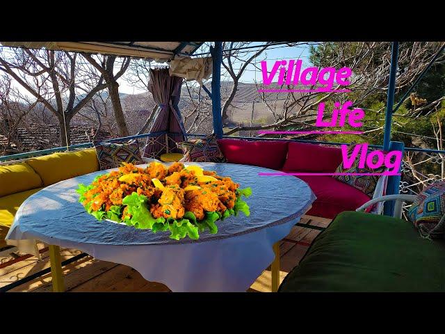 VILLAGE LIFE VLOG - We Made Lentil Balls On A Sunny Winter Day