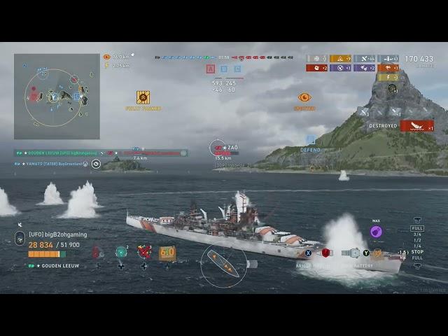 Gouden Leeuw - Your Ship is on fire - World of Warships legends - Stream Highlight