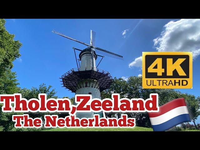 Tholen Zeeland walking tour || Netherlands travel vlog || 4k virtual walk