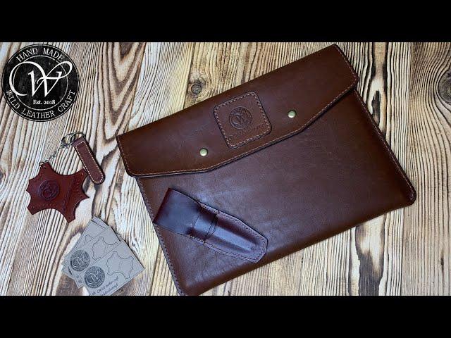 Папка для документов / Leather folder for documents from #wildleathercraft