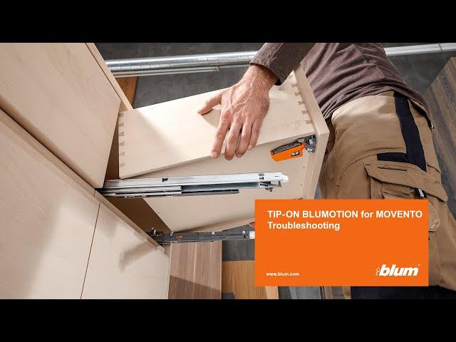 Troubleshooting TIP-ON BLUMOTION for MOVENTO