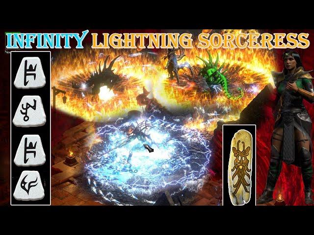 Diablo 2 Resurrected - Infinity SunderCharm Lightning Sorceress Build Uber Tristram