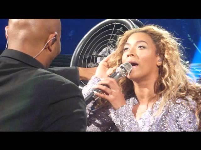 Beyonce Hair Caught in Fan Montreal