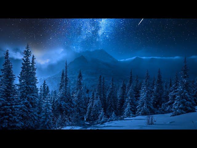 12 Hours of Relaxing Piano Music for Sleeping - Sleep Music, Winter Photos, Stress Relief (Sara)