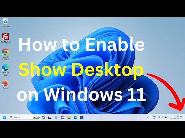 How to enable Show Desktop button in Windows 11