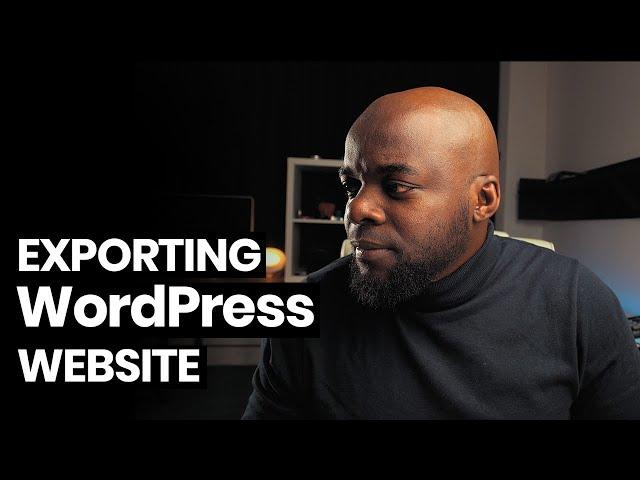 How to export a WordPress site to another server