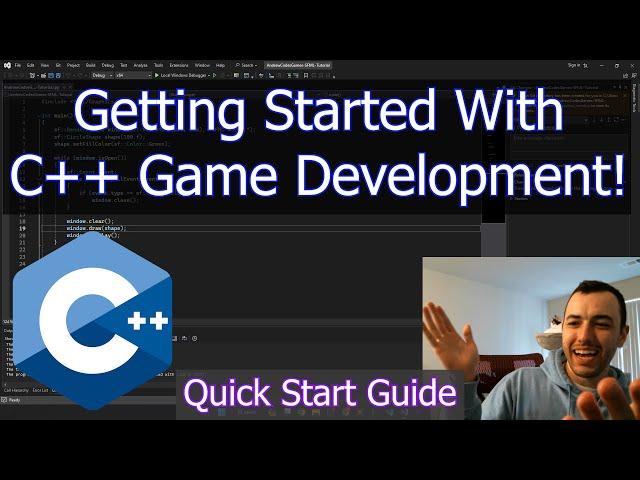 SFML Quick Setup - Everything You Need To Get Started Making a Game In C++ - Episode 1