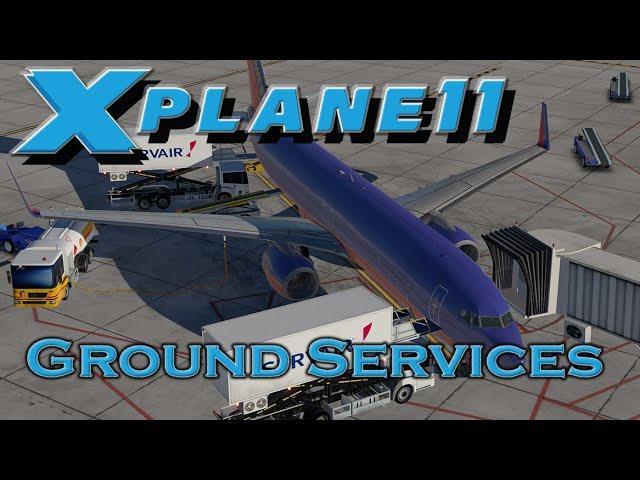 X-Plane 11 | Ground Handling | Ground Services Addon