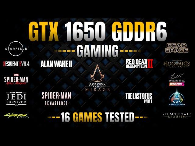 GeForce GTX 1650 4GB GDDR6 || Test In 16 Games in 2023