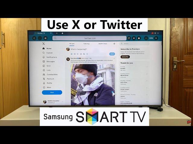 How To Use X / Twitter On Samsung Smart TV