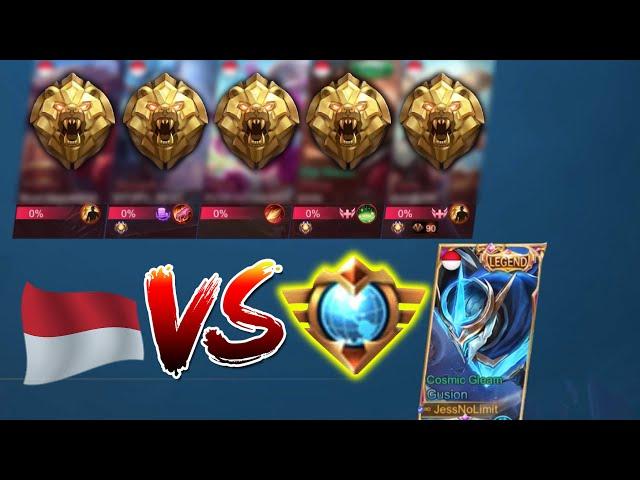 1 Top Global Gusion VS 5 Orang Master - Mobile Legends