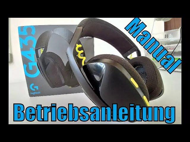  LOGITECH G435 mit Bluetooth (Smartphone) verbinden  User Guide Anleitung Lightspeed Wireless