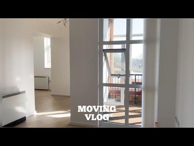 Moving vlog #1 | Move in day, empty apartment tour, living alone diaries