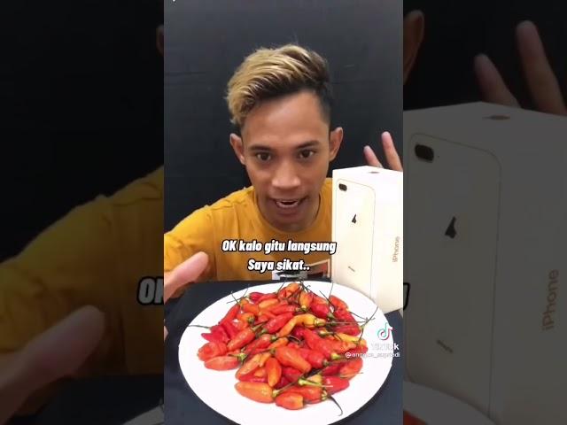 tiktok viral kak anggun supriadi makan cabe rawit setan