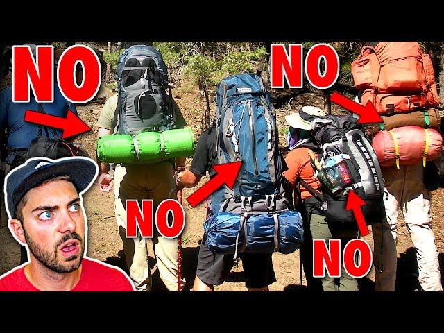 10 STUPID but Common Beginner Backpacking Mistakes (just stop)