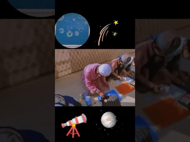 Solar system activity by the students of Ali Public School Tumkur Karnataka