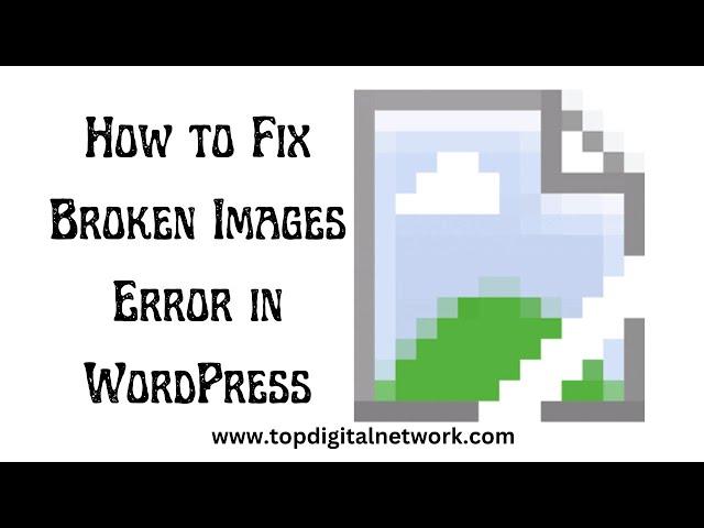 How to Fix Broken Images Error in WordPress