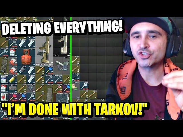 Summit1g DELETES EFT Stash & RAGE QUITS Tarkov After This...