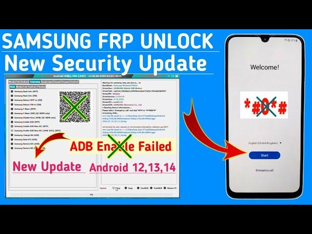 Samsung ADB Enable Failed New Security || Samsung Frp Bypass Android 12/13/14