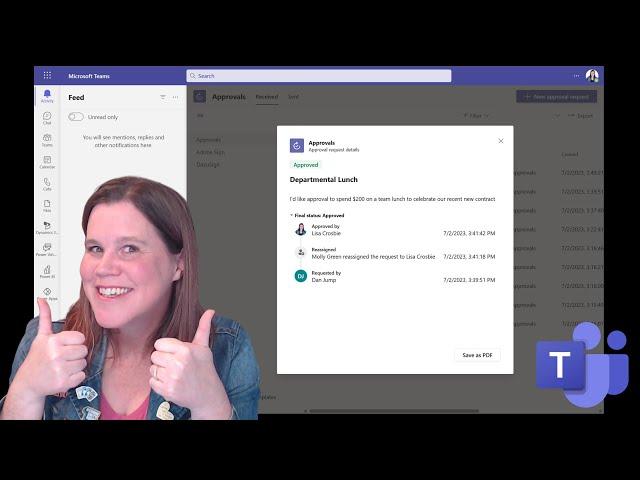 How to use the Approvals App in Microsoft Teams: Tutorial