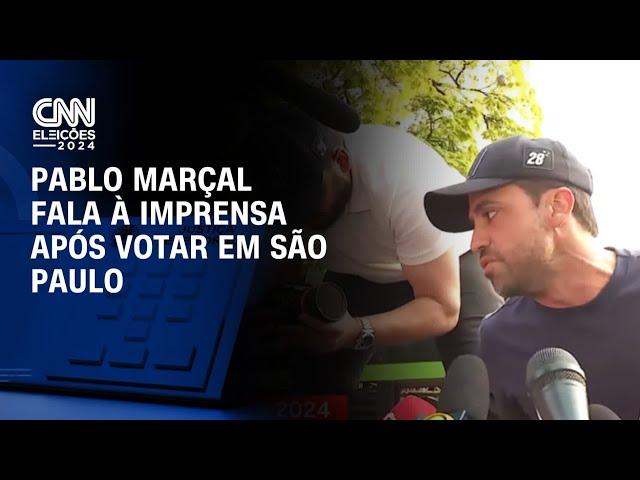 Pablo Marçal fala à imprensa após votar em São Paulo | CNN ELEIÇÕES