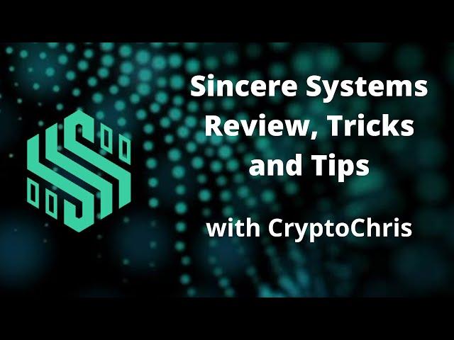 Sincere Systems ~ How to Create and Fund your Account [English]
