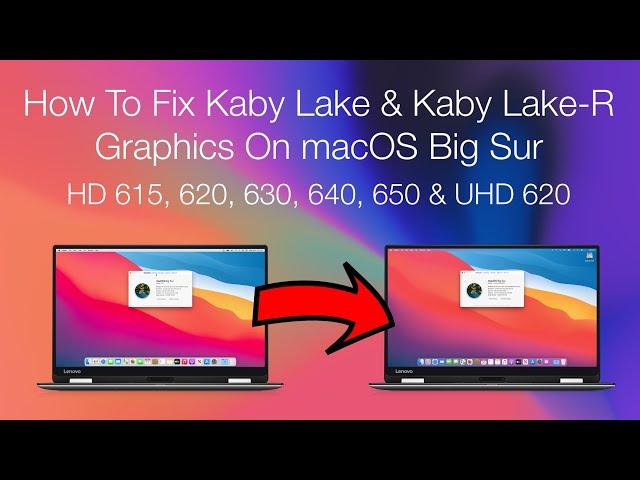 How to Enable/Fix Intel HD Graphics 615, 620, 630, 640, 650 and UHD 620 on Big Sur | Hackintosh