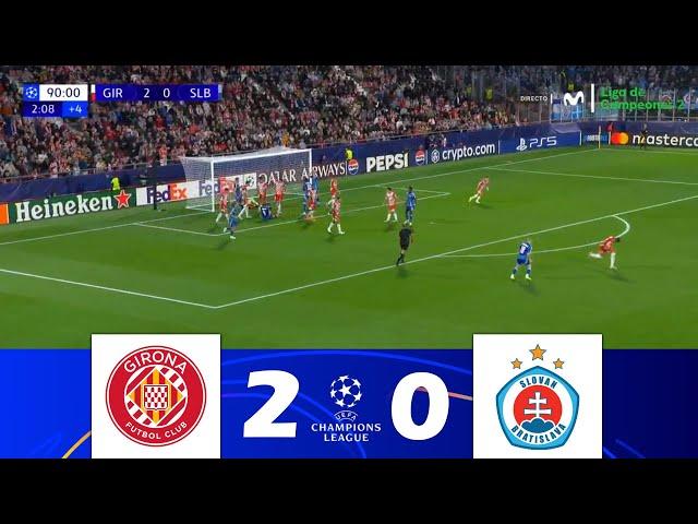 Girona vs. Slovan Bratislava [2-0] | UEFA Champions League 2024/25 | Match Highlights!