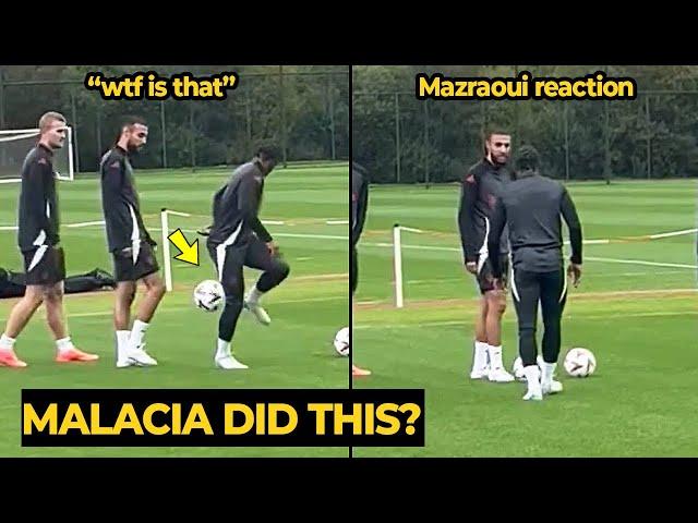 Mazraoui GIVE ADVICE to Tyrell Malacia after failure to showcase his skills in training ahead Twente